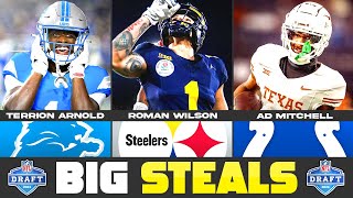 10 Biggest STEALS in The 2024 NFL Draft  NFL Draft Biggest Steals [upl. by Ilanos]