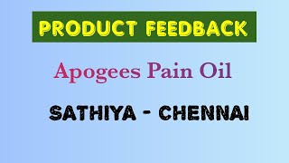 apogees  pain oil  Sathya  chennai [upl. by Hareema]