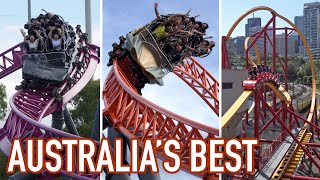 Top 10 Roller Coasters in Australia [upl. by Norat]