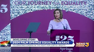 Equality California honors speaker Emerita Nancy Pelosi DAP Health at Palm Springs Equality [upl. by Vary]