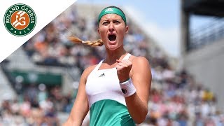 Kristina Mladenovic v Garbine Muguruza Highlights  Womens Round 4 2017 I RolandGarros [upl. by Dagnah827]