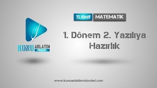 11 Sınıf Matematik  1 Dönem 2 Yazılıya Hazırlık [upl. by Stephan]