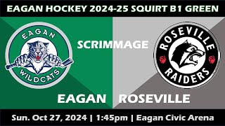 20241027 Eagan Squirt B1 Green Scrimmage v Roseville [upl. by Alvis]