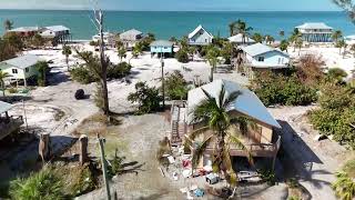 Little Gasparilla Island old library area post hurricane Milton [upl. by Aihtennek]