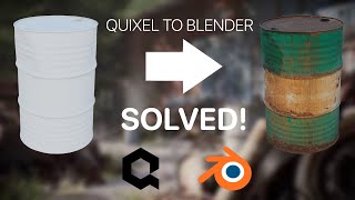 How to Export from Quixel Bridge to Blender 4 and above  Texture problem Solved [upl. by Jaimie]