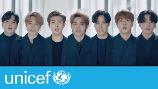 Emotivo discurso de BTS en la Asamblea General de la ONU 2020  UNICEF [upl. by Aleusnoc]