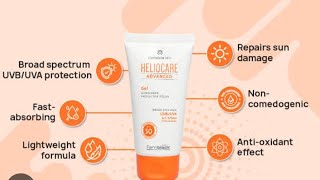 heliocare advance sunscreen review in tamilTinted sunscreen no makeup look🫠 [upl. by Olatha]