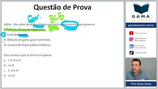 QUESTÃO 30014  POLÍTICA FISCAL CPA20 CEA AI ANCORD [upl. by Enilorak535]