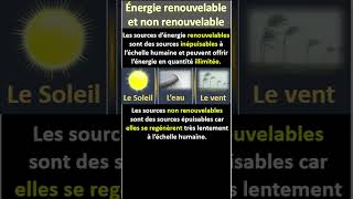 3  Énergies renouvelables et non renouvelables [upl. by Latimore]