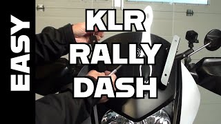 KLR650 Rally Dash Install [upl. by Cart842]