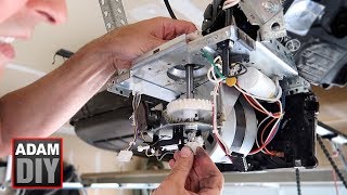 How to change the gear and sprocket in a garage door opener  LiftMaster Chamberlain [upl. by Rusticus]