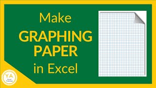 How to Make Graph Paper in Excel  Tutorial [upl. by Sarazen85]