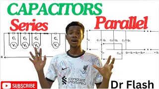 Capacitors in Series and Parallel physics capacitors electricity electrostatics [upl. by Nerrag]