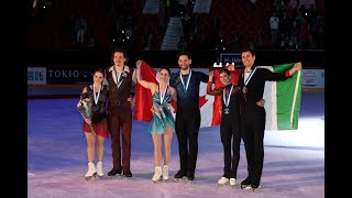 2024 Grand Prix Finlandia Trophy Pairs Free Skate Press Conference Audio with Awards Slideshow [upl. by Laurene257]