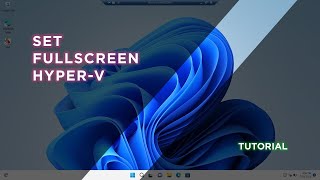 How to Fullscreen Hyper V [upl. by Gelb]