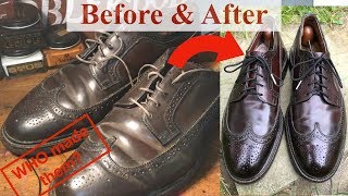 Mystery Shell Cordovan Long Wing Blucher Before amp After [upl. by Paver102]