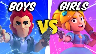 BOY Gamers vs GIRL Gamers in BRAWL STARS Who Will Win [upl. by Kannav]