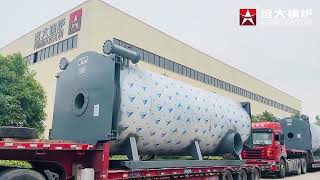 7000kw Gas Heating Boiler Delivered Horizontal 6 Million Kcalh Oil Boiler Thermal Oil Heaters [upl. by Arries]