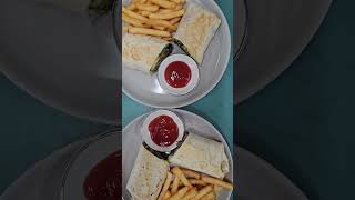 Falafel wrap with chips shortfeed victoria cornercafestawell stawell australia tastyfood [upl. by Dolores]