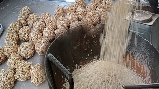 Murmura Laddu Recipe Healthy Dessert  Gur ka Laddu  Puffed Rice Laddu  Street Food  Foodie [upl. by Artenehs532]