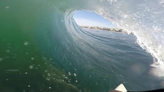 Surfing a few tubes in San Diego [upl. by Nahtal]