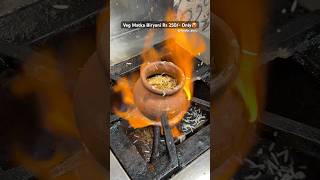 Sardar G Spl Matka Biryani🤤❤️youtubeshorts trending viralvideo biryani veg streetfood [upl. by Aimehs770]