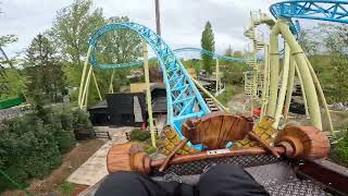 Walibi Belgium TikiWaka Front Row POV April 2024 [upl. by Kassity]