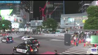 Shibuya City Scramble Crossing Live Camera 7302024 1221 PM  1148 PM Cloudy  Overnight [upl. by Phaih]