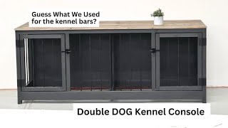 I Built a Double DOG KENNEL Furniture Piece [upl. by Ylekalb]