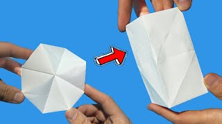 Magia de Origami que transforma el Flexahedron  tutorial magia origami [upl. by Darahs]