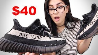 I BOUGHT 40 FAKE YEEZYS AND THEY LOOK REAL [upl. by Ylecic]