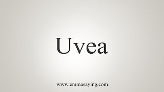 How To Say Uvea [upl. by Sirap935]