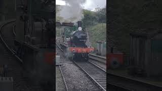 Steam train coupling at Swanage 1292024 [upl. by Jacquenetta956]