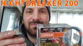 OSRAM NIGHT BREAKER 200 REVIEW  LUX TEST [upl. by Marka597]