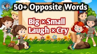 50 Opposite Words  Opposite Words In English  Opposite Words [upl. by Jarek]