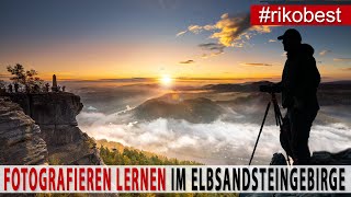 Fotografieren lernen  Mega Sonnenaufgänge amp Langzeitbelichtungen  Workshop Elbsandsteingebirge [upl. by Nyahs]