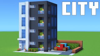 Minecraft Tutorial How To Make Modern Apartment Building Complex [upl. by Nottus405]