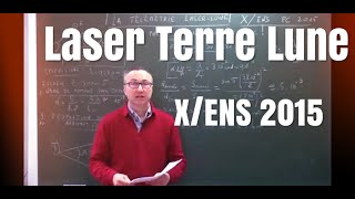 MPPSIPC Télémétrie laser Mesure de la distance Terre Lune XENS 2015 [upl. by Stephan263]