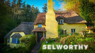 Quaint village of Selworthy in Somerset with ambient sound asmr [upl. by Yeblehs]