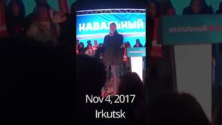 November 4 2017 Irkutsk Alexei Navalnys rally [upl. by Lamarre512]