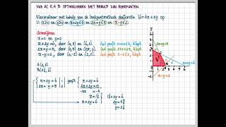 vwo AC K4 B Optimaliseren met behulp van hoekpunten [upl. by Ecirtnahc395]