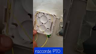 raccordement PTO Prise Terminal Optique FTTH MAROC [upl. by Wind282]