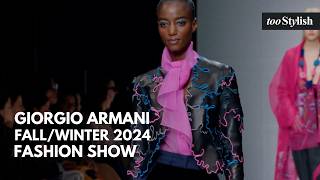 Giorgio Armani Fashion Show  Womens FallWinter 202425 4K tooStylish [upl. by Nosae801]