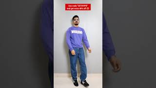 Budget Sweatshirts Under ₹500 🤩 sweatshirt discount sale mensfashion dailyshorts shots [upl. by Haelak]