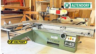 ALTENDORF F45 Sliding Table Saw [upl. by Li640]