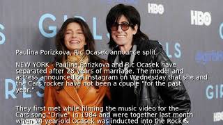 Paulina Porizkova Ric Ocasek announce split [upl. by Aihcats333]