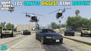 GTA 5 BIGGEST BANK ROBBERY  MICHAEL  FRANKLIN  TREVOR  GTA 5  GTA V [upl. by Thury]