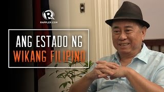 Ang estado ng wikang Filipino The state of the Filipino language [upl. by Aynuat620]