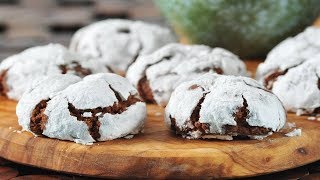 Chocolate Crinkles Recipe Demonstration  Joyofbakingcom [upl. by Atcliffe]