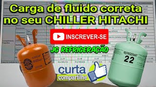 Carga de gás no CHILLER HITACHI [upl. by Amary]